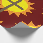 Kruis en zon cadeaupapier