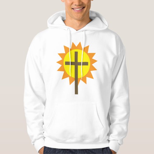 Kruis en zon hoodie (Voorkant)
