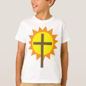 Kruis en zon t-shirt (Voorkant)
