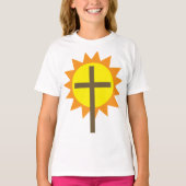 Kruis en zon t-shirt (Voorkant)