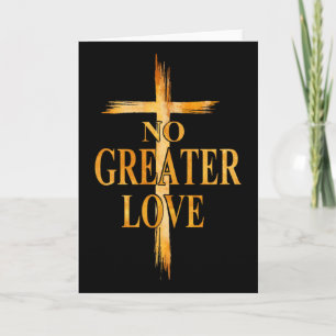 Kruis Geen Grotere Liefde Pasen Jezus Religieuze M Kaart