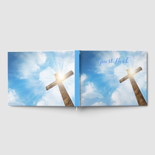Kruis in blauwe lucht gastenboek (Volledig)