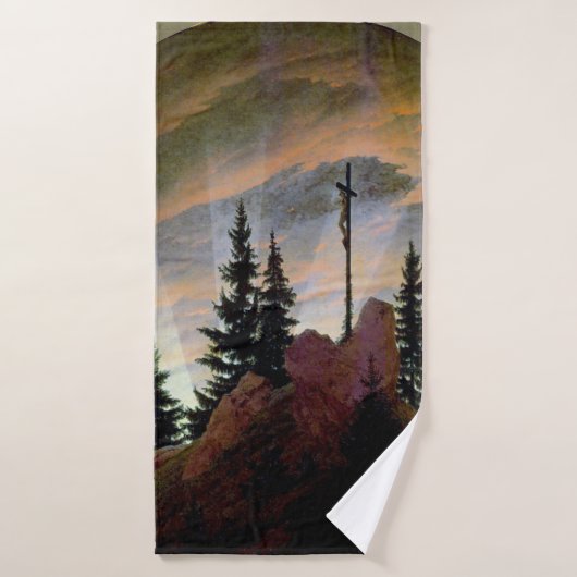 Kruis in de bergen, Friedrich Badhanddoek (Badhanddoek)
