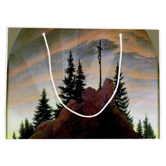 Kruis in de bergen, Friedrich Groot Cadeauzakje (Achterkant)