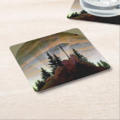 Kruis in de bergen, Friedrich Kartonnen Onderzetters (Schuin)