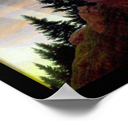 Kruis in de bergen, Friedrich Poster (Hoek)