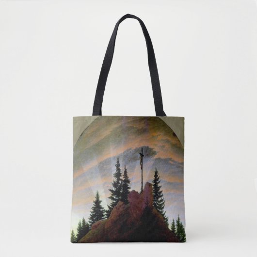 Kruis in de bergen, Friedrich Tote Bag (Voorkant)