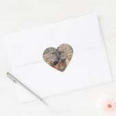 Kruis in de Bossen Hart Sticker (Envelop)