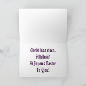 Kruis in de lucht feestdagen kaart (Binnen)