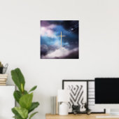 Kruis in de wolken poster (Thuiskantoor)