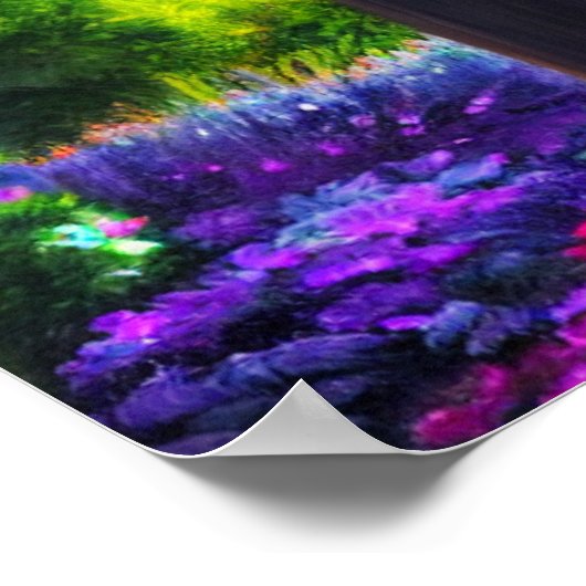 Kruis in een bloemenhok op het Sunset Poster (Hoek)