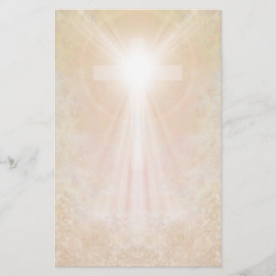 Kruis in goudsmederij briefpapier