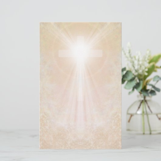 Kruis in goudsmederij briefpapier (Staand voorkant)