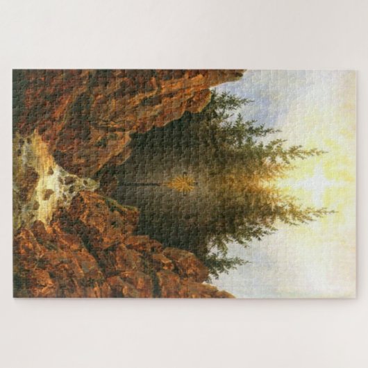 Kruis in het bos – Caspar David Friedrich Legpuzzel (Horizontaal)
