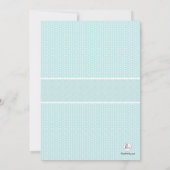 Kruis in ovaal Lijst - Blauwe religieuze uitnodigi Kaart (Achterkant)