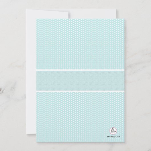 Kruis in ovaal Lijst - Blauwe religieuze uitnodigi Kaart (Achterkant)