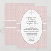 Kruis in ovaal Lijst - Blush Kaart (Voorkant / Achterkant)