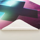 Kruis in Space Sherpa Blanket Deken (3/4)