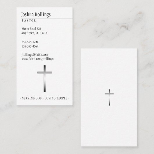 Kruis | Inspirerend Visitekaartje (Voorkant / Achterkant)