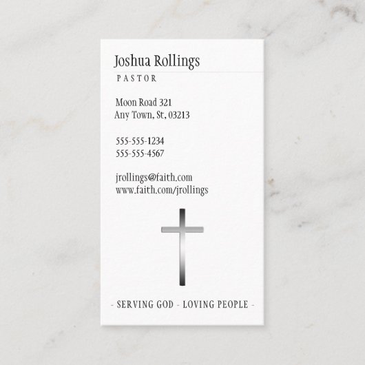 Kruis | Inspirerend Visitekaartje (Voorkant)