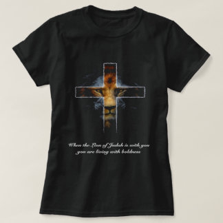 Kruis - Jezus als de leeuw van Judah T-shirt