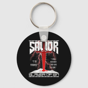 Kruis Jezus Christus Bijbel De Redder Vintage Sleutelhanger