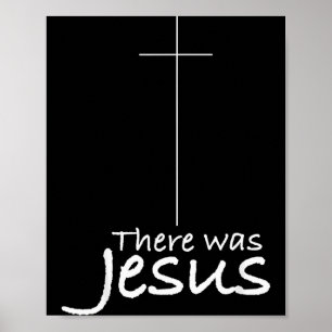 Kruis Jezus Grappig Er Was Jezus Christelijk Relig Poster