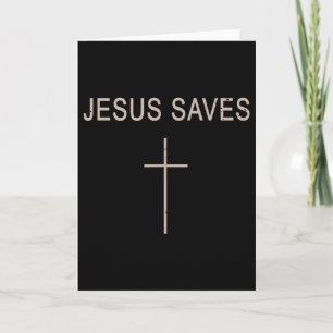 Kruis Jezus Red Minimalistische Christelijke Geest Kaart