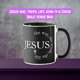 Kruis Jezus weg, waarheid, leven Johannes 14:6 Mok