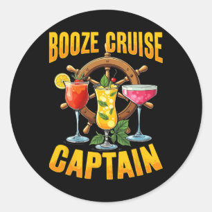 Kruis Kapitein Drinken Design Voor Cruise Va Ronde Sticker