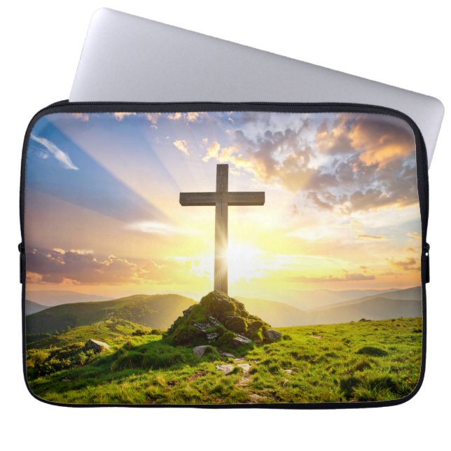 Kruis Laptop Sleeve (Voorkant)