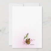 Kruis met bloemen religieus kaart (Achterkant)