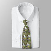 Kruis met Clematis Flowers Stropdas (Gebonden)