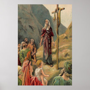 kruis met een dode slang poster