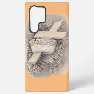 Kruis met een kroon en overwinning samsung galaxy hoesje