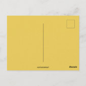  kruis met gele bloemen briefkaart (Achterkant)