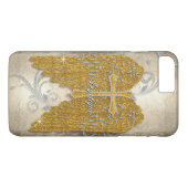 Kruis met Glitter Diamond Jewel Kijk Angel Wings Case-Mate iPhone Case (Achterkant (Horizontaal))
