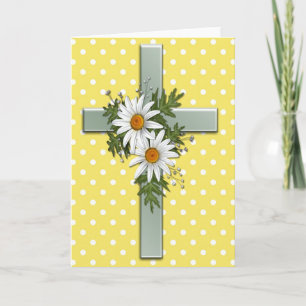 Kruis met het Mooie Christelijke Wenskaart van Bedankkaart