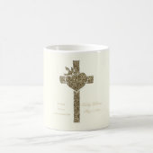 Kruis met honden- en hartreligie koffiemok (Center)