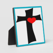 KRUIS MET RODE HART FOTOPLAAT (Voorkant)