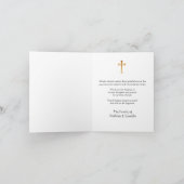 Kruis met rozen Christelijke condoleance bedankt (Binnen)