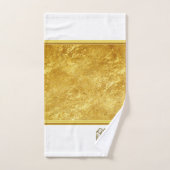 Kruis met vleugels en wit en goudfolie bad handdoek (Handdoek)