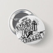 Kruis mijn hart. De Button Flair. (Voorkant /achterkant)