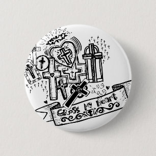 Kruis mijn hart. De Button Flair.