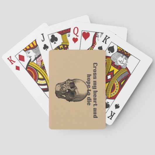 Kruis mijn hart en hoop te sterven Klassieke kaart (Achterkant)