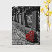 Kruis mijn hart sympathie kaart (Gele Bloem)