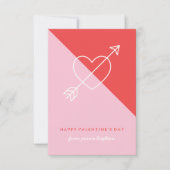 Kruis mijn hartklaslokaal Valentijn - Berry Kaart (Voorkant)