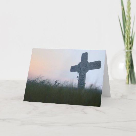 Kruis neer feestdagen kaart (Voorkant)