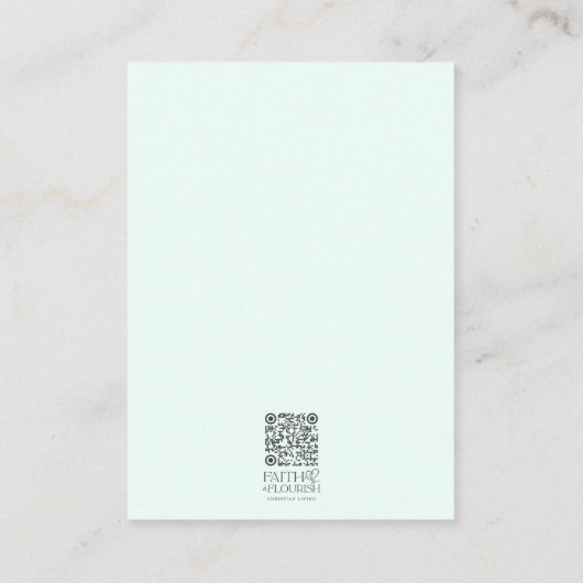 Kruis Ombre Hemel Wolken Bladwijzer Schrift Bijbel Advieskaart (Achterkant)