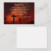 Kruis op Abstracte achtergrond Bedankt Card Notitiekaartje (Voorkant / Achterkant)